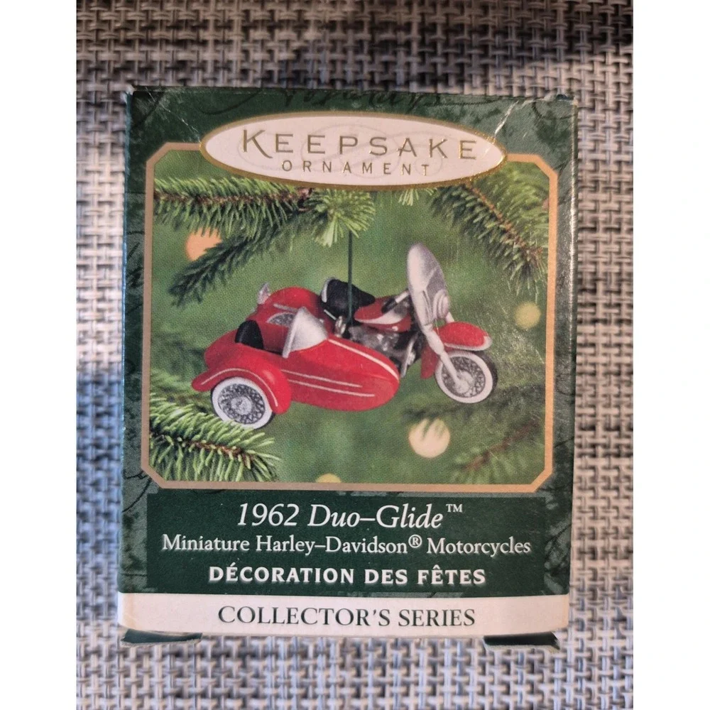 Hallmark Keepsake Miniature Harley Davidson Christmas Ornaments Lot Of 4 1999-03